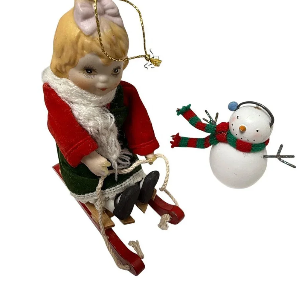 Christmas Ornaments Bundle Retro Holiday Decor Crafts Mix Snowman Teacher